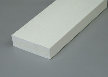 แผ่นวีเนียร์บอร์ดลายไม้ PVC / แผ่นปิดกระดานไวนิลสีขาว 5/4 x 4