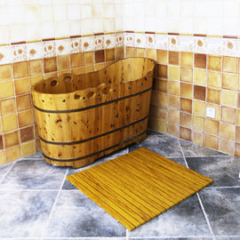 WPC พื้นห้องอาบน้ำฝักบัวอาบน้ำ WPC พื้นห้องน้ำ 60 ซม. x 40 ซม