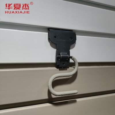 ง่ายติดตั้ง PVC แผนผนังสล็อต Hooks แผนผนังโรงรถ