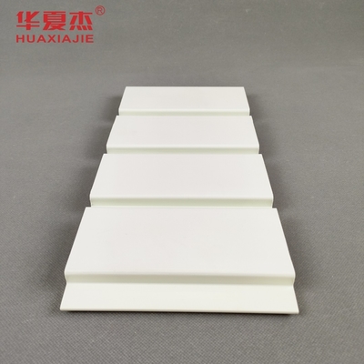 ราคาดี แผ่นผนังไม้ระแนง Pvc สีขาว วัสดุตกแต่งผนังโรงรถ Pvc ในร่ม ออนไลน์