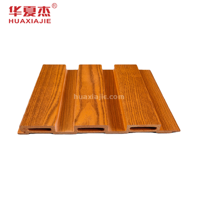 เม็ดไม้ Pvc Wpc ผนังภายในตกแต่งกันน้ำอารมณ์สีแดงคลาสสิก