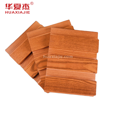 เม็ดไม้ Pvc Wpc ผนังภายในตกแต่งกันน้ำอารมณ์สีแดงคลาสสิก