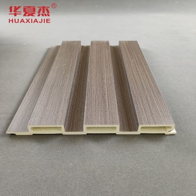 ลายไม้ WPC Wall Panel สำหรับตกแต่งผนังในร่ม / กลางแจ้ง