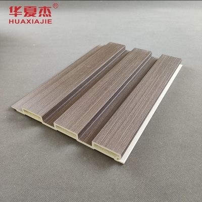 ลายไม้ WPC Wall Panel สำหรับตกแต่งผนังในร่ม / กลางแจ้ง