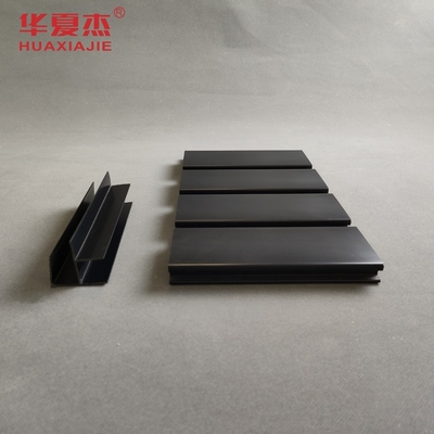 แผงไม้ระแนง PVC คุณภาพสูง วัสดุตกแต่งแผงโรงรถในร่ม