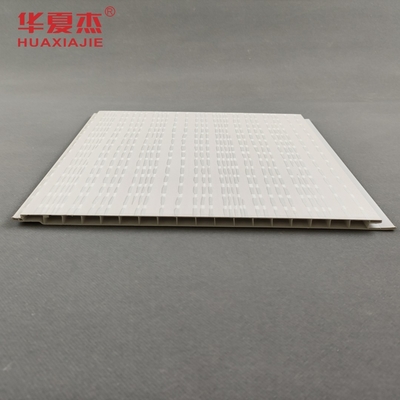 แผ่นผนัง PVC พร้อมแผ่นฝ้าเพดานพีวีซีลามิเนตแผงตกแต่งกันน้ำ
