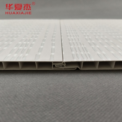 แผ่นผนัง PVC พร้อมแผ่นฝ้าเพดานพีวีซีลามิเนตแผงตกแต่งกันน้ำ