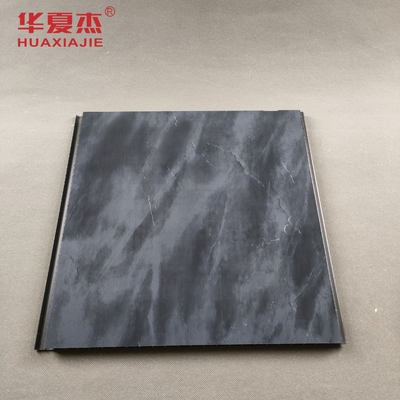 แผ่นผนัง PVC สีดํา มาร์บอร์ลสว่าง พิมพ์ตกแต่ง แผ่นผนัง PVC สําหรับสํานักงานหรือโรงแรม