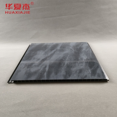แผ่นผนัง PVC สีดํา มาร์บอร์ลสว่าง พิมพ์ตกแต่ง แผ่นผนัง PVC สําหรับสํานักงานหรือโรงแรม