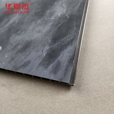 แผ่นผนัง PVC สีดํา มาร์บอร์ลสว่าง พิมพ์ตกแต่ง แผ่นผนัง PVC สําหรับสํานักงานหรือโรงแรม