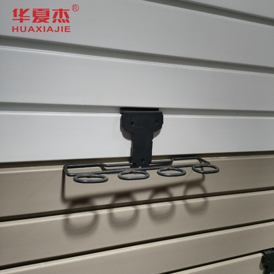 ง่ายติดตั้ง PVC แผนผนังสล็อต Hooks แผนผนังโรงรถ