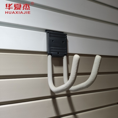ง่ายติดตั้ง PVC แผนผนังสล็อต Hooks แผนผนังโรงรถ