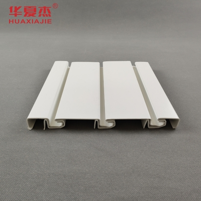 2m ความยาว PVC Slat Wall Panel Display สําหรับการตกแต่งแผ่นรถแกรจบ้าน