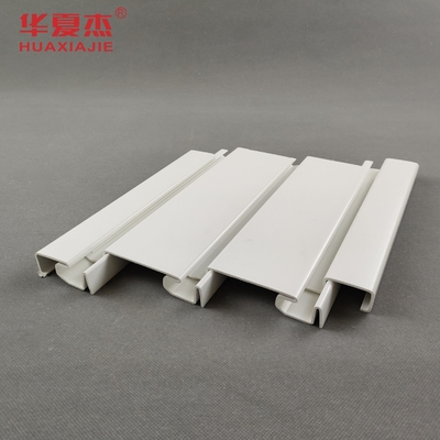 2m ความยาว PVC Slat Wall Panel Display สําหรับการตกแต่งแผ่นรถแกรจบ้าน