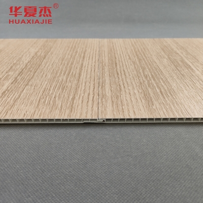Heatproof ตกแต่งภายในแผงเพดานพลาสติก PVC สีไม้