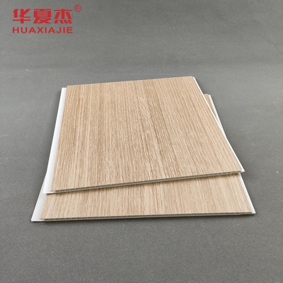 Heatproof ตกแต่งภายในแผงเพดานพลาสติก PVC สีไม้