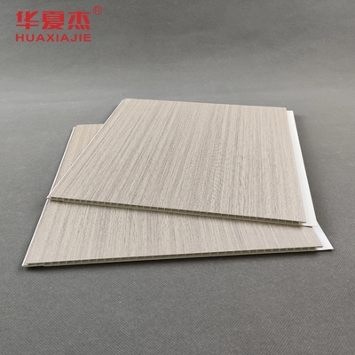 Heatproof ตกแต่งภายในแผงเพดานพลาสติก PVC สีไม้