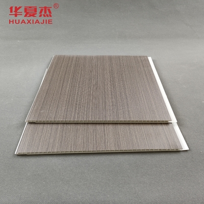 Heatproof ตกแต่งภายในแผงเพดานพลาสติก PVC สีไม้