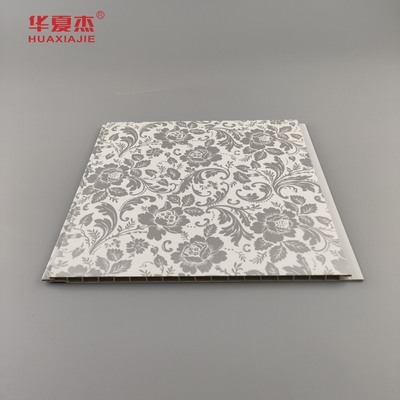 ขายร้อน ดอกไม้การออกแบบ Pvc ผนังแผ่น Country Style กระทับ Frosted ผนัง Pvc laminated สําหรับตกแต่งผนัง