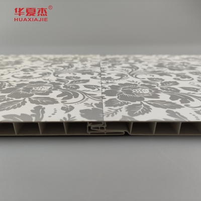 ขายร้อน ดอกไม้การออกแบบ Pvc ผนังแผ่น Country Style กระทับ Frosted ผนัง Pvc laminated สําหรับตกแต่งผนัง