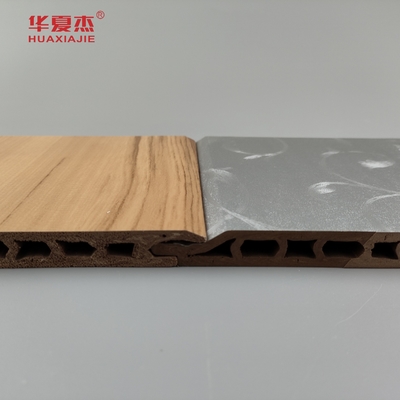 2024 ดีไซน์ใหม่ Sliver รูปแบบหรูหรา /ธรรมชาติ Woodgrain Wpc Panel สําหรับตกแต่งผนัง