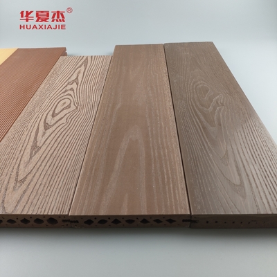 Anti UV Decking Tiles Wood Grain Wpc Outdoor Decking Floor Co-extruded Hollow Deck พื้นพื้นพื้นหลังหลังหลังหลังหลังหลังหลังหลังหลังหลัง