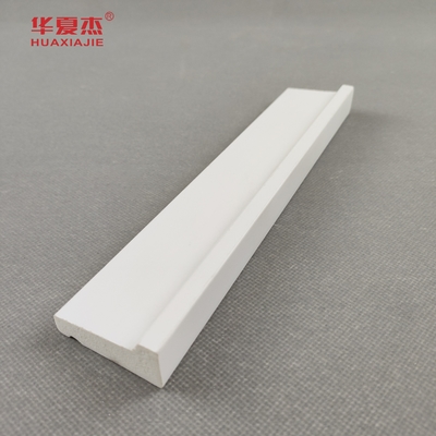 1 "x 4" Trim Plank กันน้ำ PVC Trim Profile สำหรับการตกแต่งภายในไม่มีการแปรปรวน