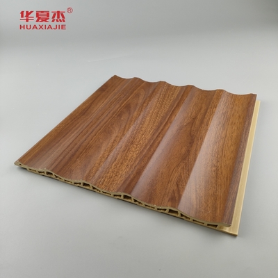 แผนผนัง Wpc แผนผนัง Pvc แผนผนัง White Wood Grain Wpc บ้าน / สํานักงานตกแต่ง