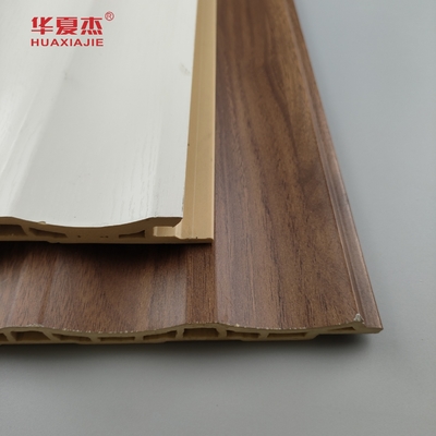 แผนผนัง Wpc แผนผนัง Pvc แผนผนัง White Wood Grain Wpc บ้าน / สํานักงานตกแต่ง
