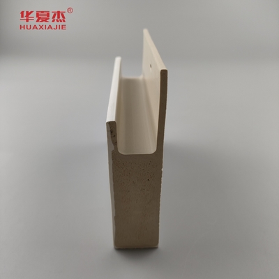 ทนทาน White Cape Flat Casing J Channel White Smooth Surface Wpc กรอบประตูตกแต่งภายใน