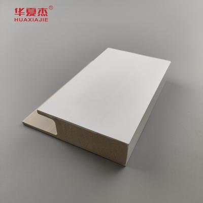ทนทาน White Cape Flat Casing J Channel White Smooth Surface Wpc กรอบประตูตกแต่งภายใน