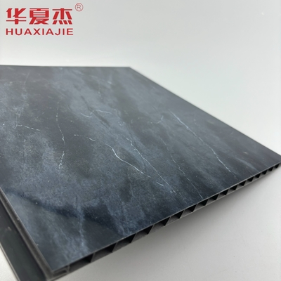 ขายดีที่สุด พิมพ์แผ่นมาร์บอร์ pvc สีดํา แผ่นผนัง pvc สีสว่างสูง และเพดานเพดานอพาร์ทเมนต์ตกแต่ง