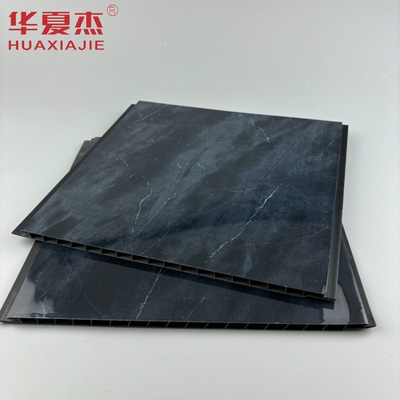 ขายดีที่สุด พิมพ์แผ่นมาร์บอร์ pvc สีดํา แผ่นผนัง pvc สีสว่างสูง และเพดานเพดานอพาร์ทเมนต์ตกแต่ง