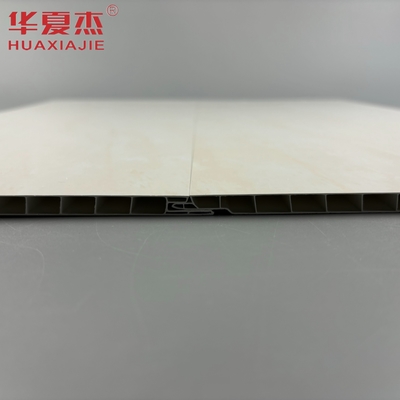 แผ่นผนัง pvc สีเหลืองคุณภาพสูง 250x8mm ง่ายในการติดตั้ง แผ่นเพดาน pvc สําหรับตกแต่งห้องน้ํา