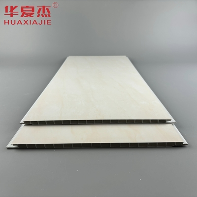 แผ่นผนัง pvc สีเหลืองคุณภาพสูง 250x8mm ง่ายในการติดตั้ง แผ่นเพดาน pvc สําหรับตกแต่งห้องน้ํา