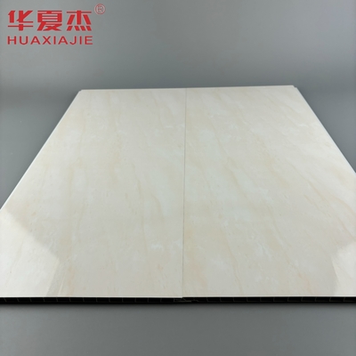 แผ่นผนัง pvc สีเหลืองคุณภาพสูง 250x8mm ง่ายในการติดตั้ง แผ่นเพดาน pvc สําหรับตกแต่งห้องน้ํา