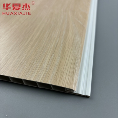 พานผนัง pvc สีโอคแบบโมเดิร์น ปานภายใน pvc แบบ U วัสดุสร้างที่กันความชื้น