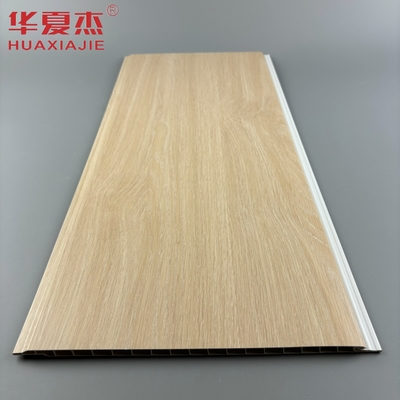 พานผนัง pvc สีโอคแบบโมเดิร์น ปานภายใน pvc แบบ U วัสดุสร้างที่กันความชื้น