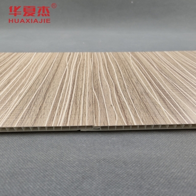 โมเดิร์น ดีไซน์ พีวีซี แผ่นผนัง laminated 250x5mm พีวีซี ผนังเมล็ดไม้ สําหรับตกแต่งห้องนั่งเล่น