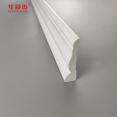 สีขาว PVC การตกแต่ง skirting พีวีซีการพิมพ์ กันความชื้น การตกแต่งบ้าน