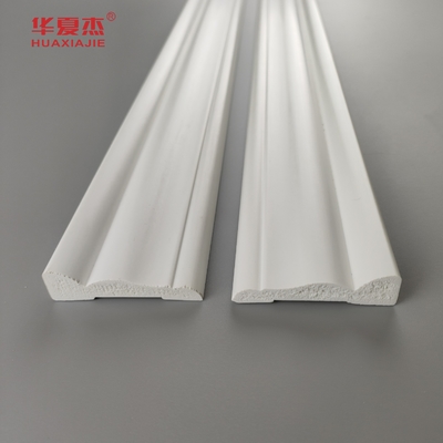 สีขาว PVC การตกแต่ง skirting พีวีซีการพิมพ์ กันความชื้น การตกแต่งบ้าน