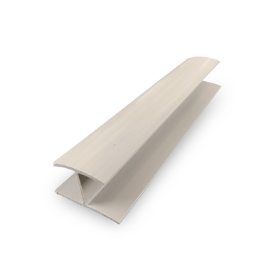 ไวนิล Pvc Connetive Moulding สีขาวสีดำสีเทา Slatwall แผงตกแต่ง