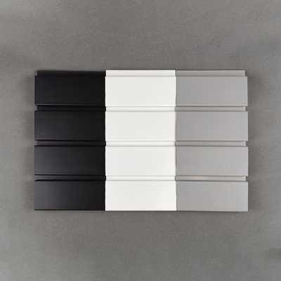 แผง Slatwall Pvc ความหนาแน่นสูงติดผนังสำหรับห้องนั่งเล่น Pop
