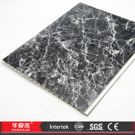 ราคาดี กระเบื้องเพดานสำหรับตกแต่งหินอ่อนลายหินอ่อนสีดำ / PVC ออนไลน์