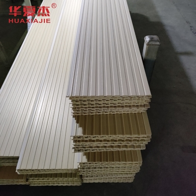 220 X 9mm WPC แผ่นผนัง การตกแต่งอาคารที่เป็นมิตรต่อสิ่งแวดล้อม