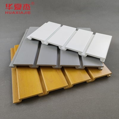 ราคาดี แผ่นไม้ Slatwall PVC สีขาว ISO / ไม้กระดานพลาสติก Slotted ผนัง ออนไลน์