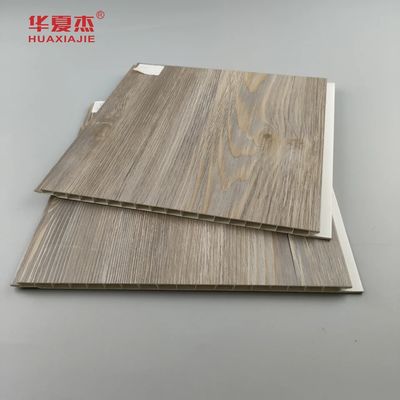 ความกว้าง 250 มิลลิเมตร PVC Wall Panerl Wood Grain Pvc ปาน Pvc ประดับในห้อง