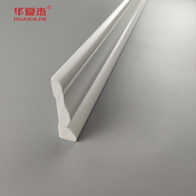 สีขาว PVC การตกแต่ง skirting พีวีซีการพิมพ์ กันความชื้น การตกแต่งบ้าน