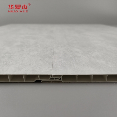 250mmx8mm พิมพ์ผนัง Pvc มาร์บอร์ สีเทา