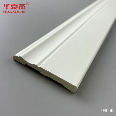 ราคาดี ขายปลีก 76x9mm PVC กระดานสกอร์ท ป้องกันน้ํา Baseboard ขาวทันสมัย ออนไลน์